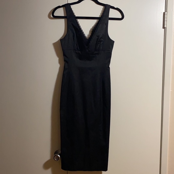 Bebe Vintage Cocktail Dress with lace trim ✨FIRM✨ - Picture 2 of 6